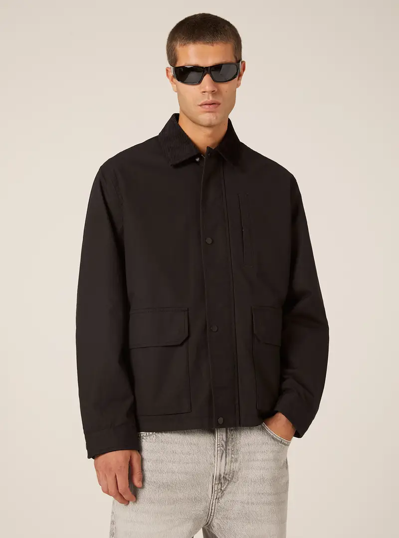 Giacca in canvas boxy fit