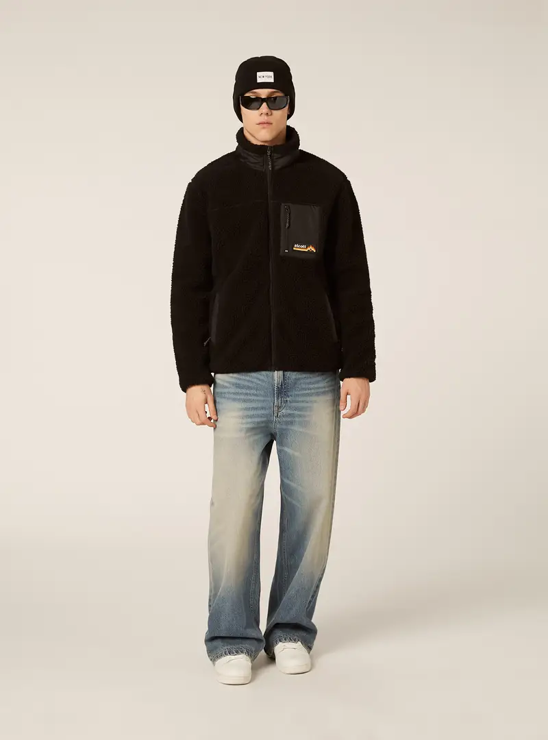 Giacca in pile BK1 BLACK