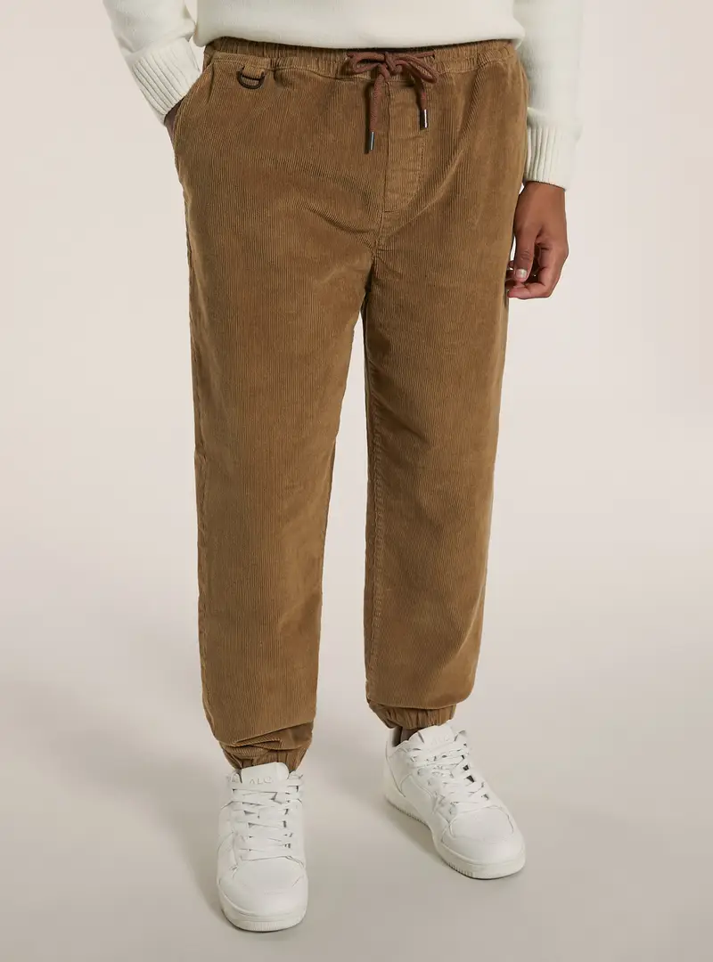 Jogger in velluto a costine BG2 BEIGE