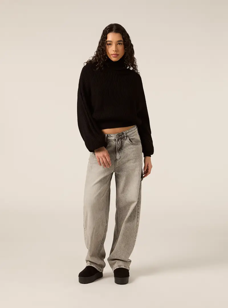 Maglia a collo alto BK1 BLACK