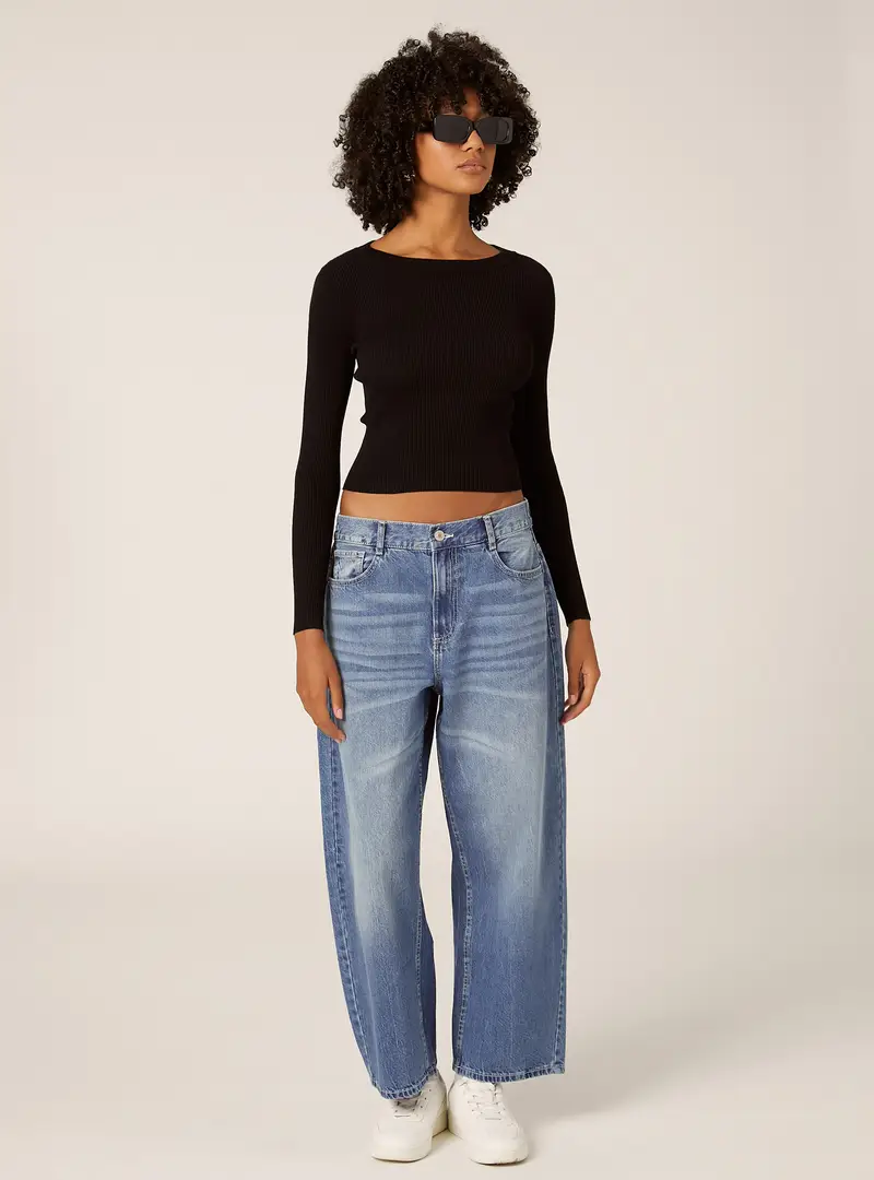 Maglia leggera a costine