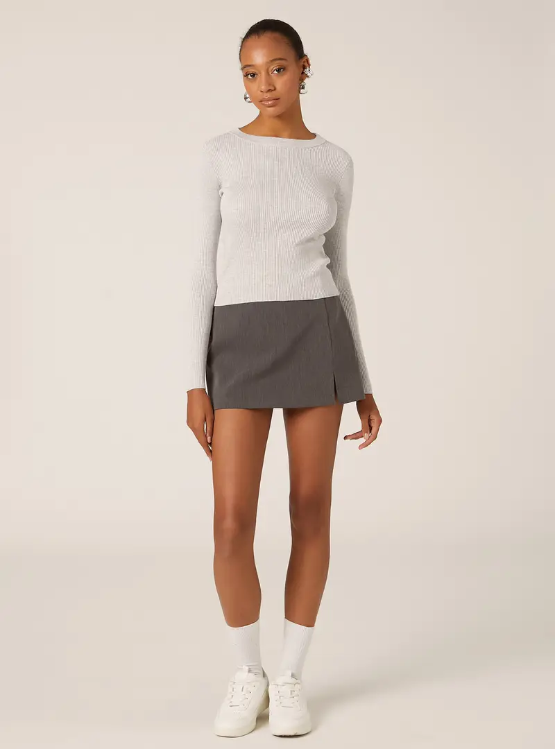 Maglia leggera a costine