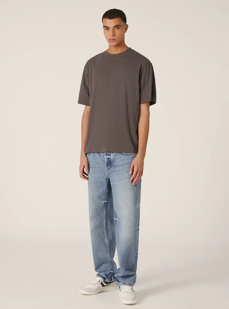 Maglietta boxy fit in cotone