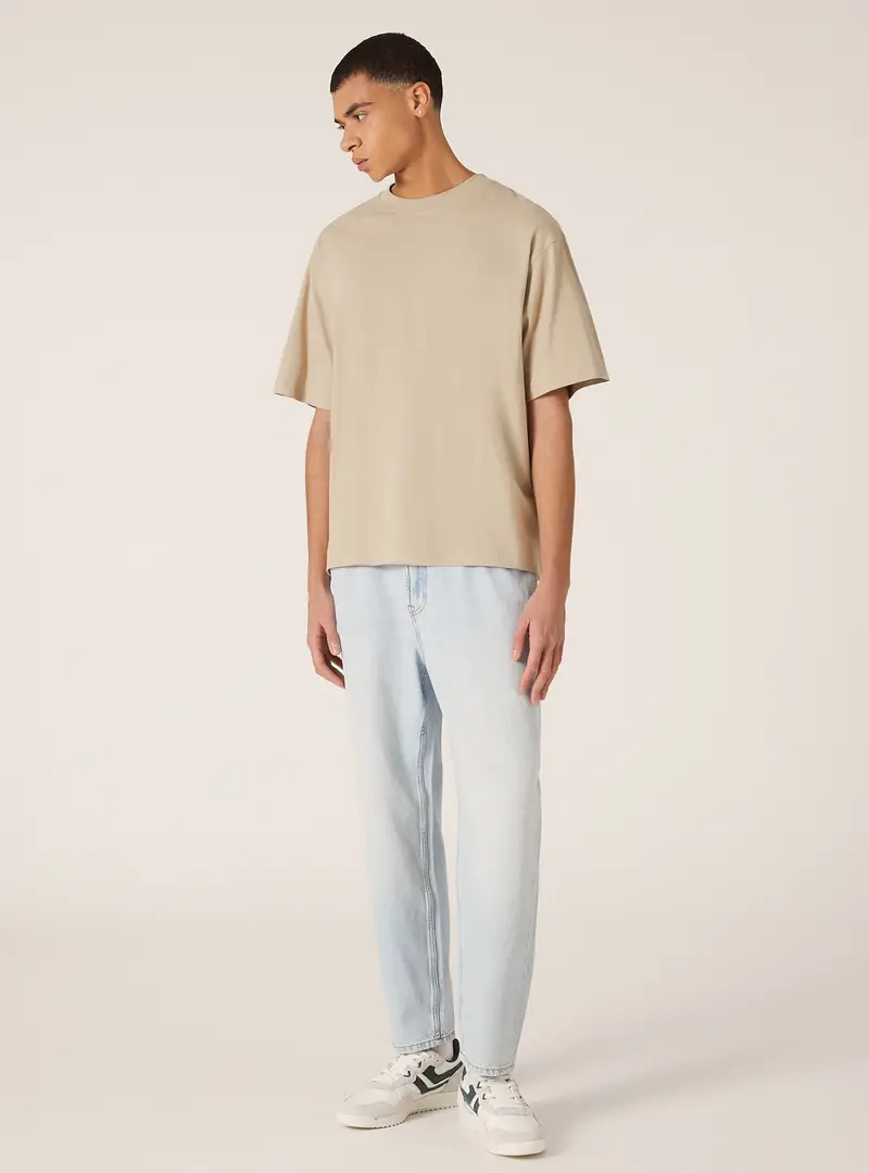 Maglietta boxy fit in cotone