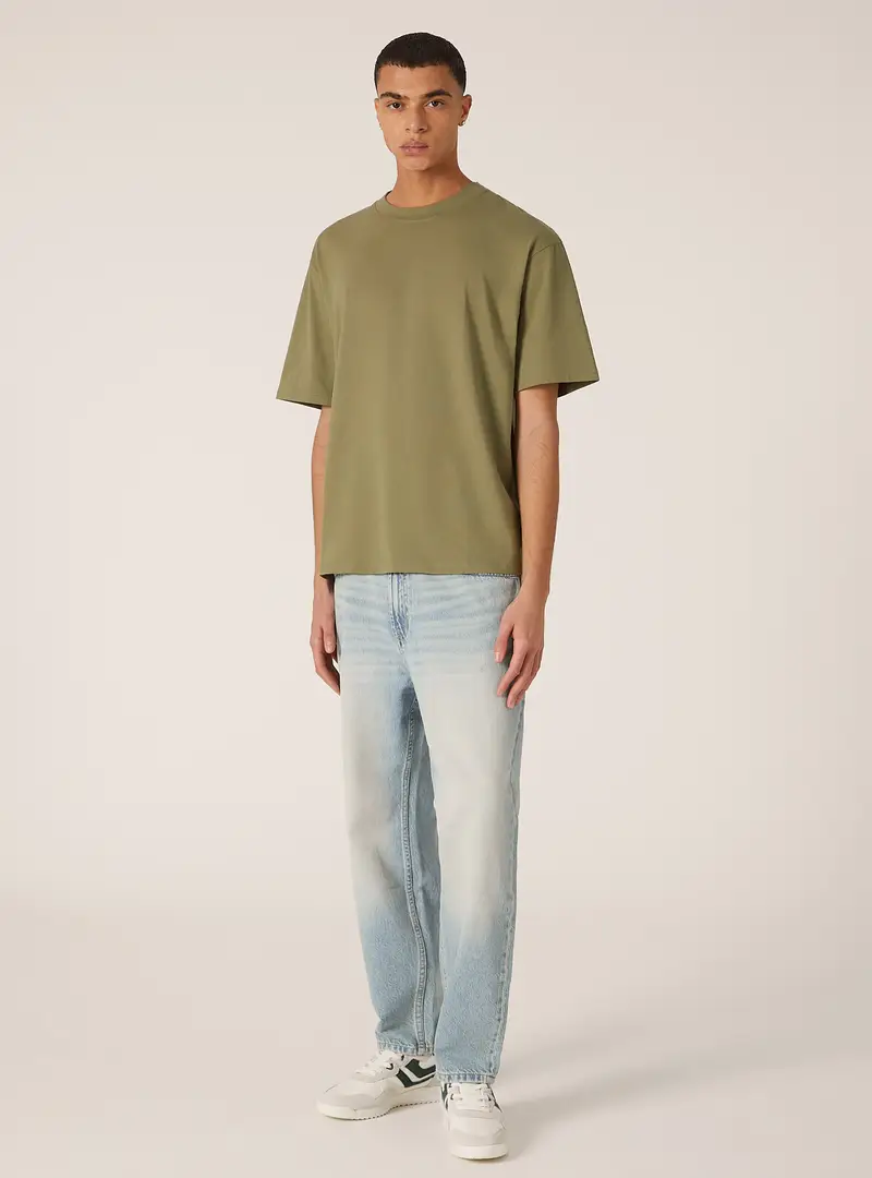 Maglietta boxy fit in cotone