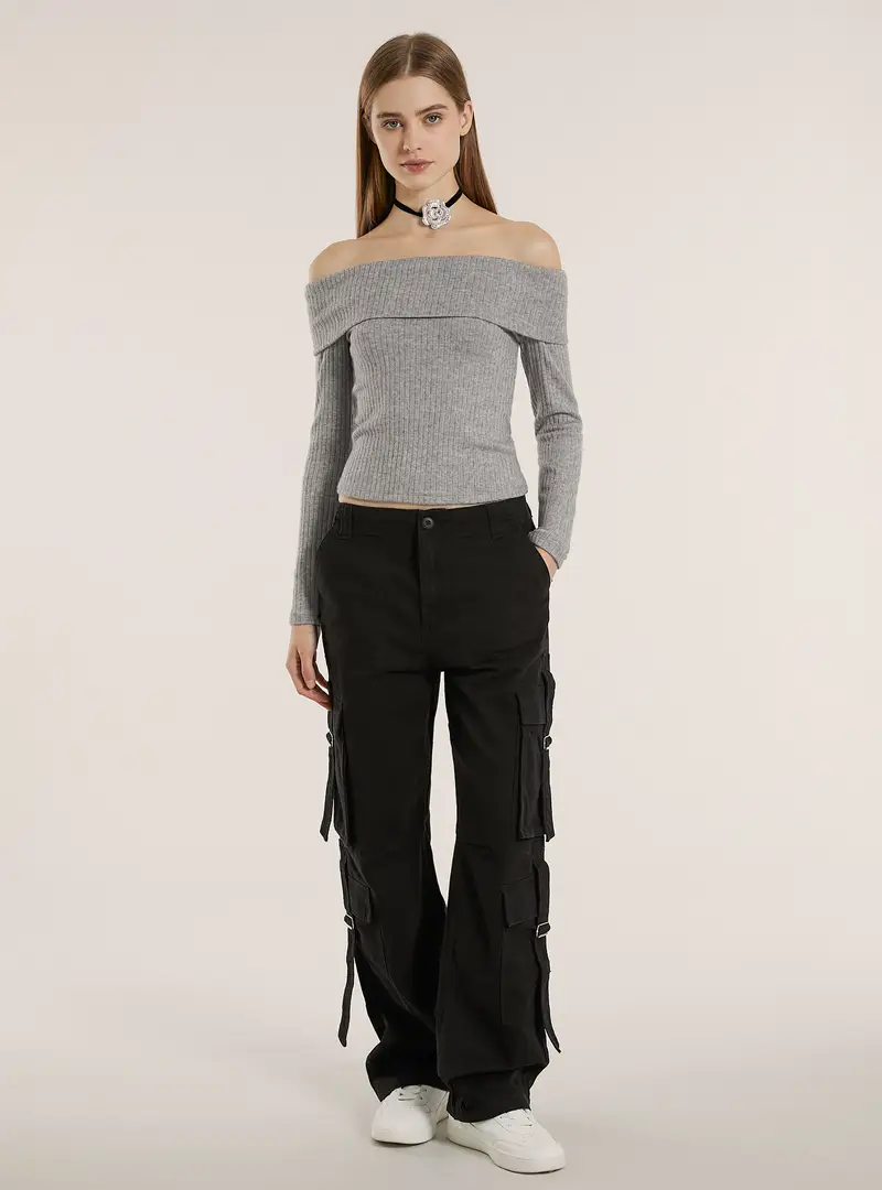 Maglietta con spalle scoperte MGY2 GREY