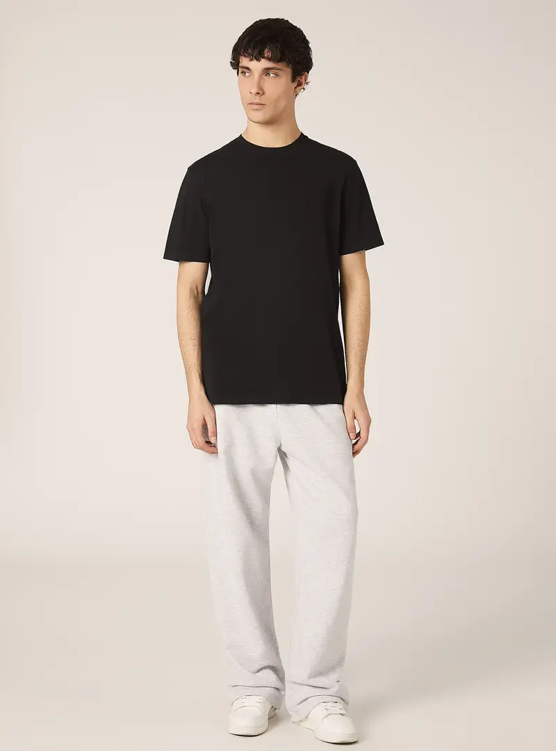 Maglietta girocollo in cotone