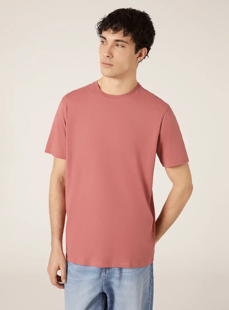 Maglietta girocollo in cotone PK1 PINK