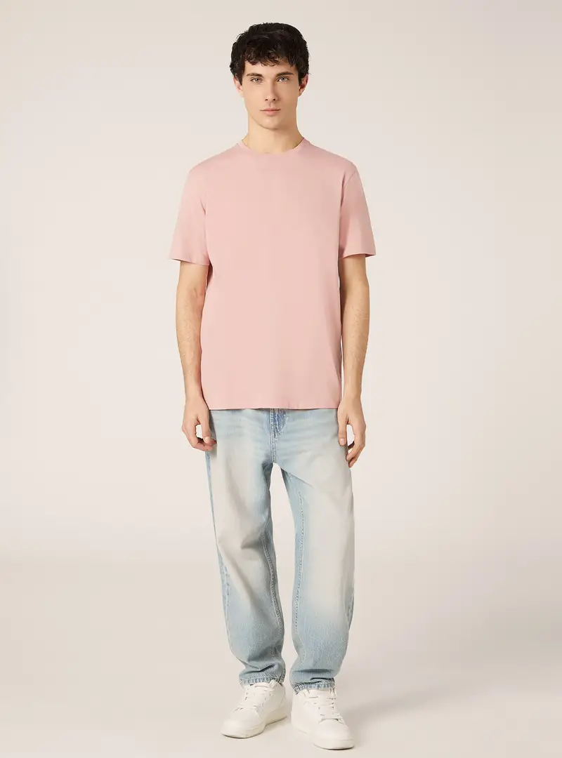 Maglietta girocollo in cotone PK2 PINK