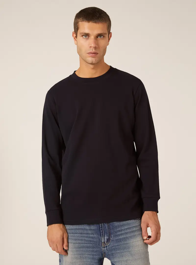 Maglietta in cotone a maniche lunghe