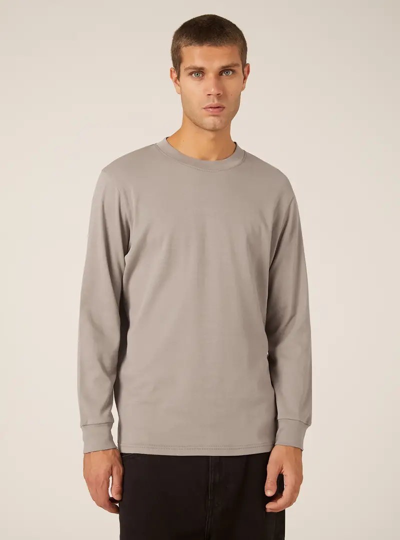 Maglietta in cotone a maniche lunghe