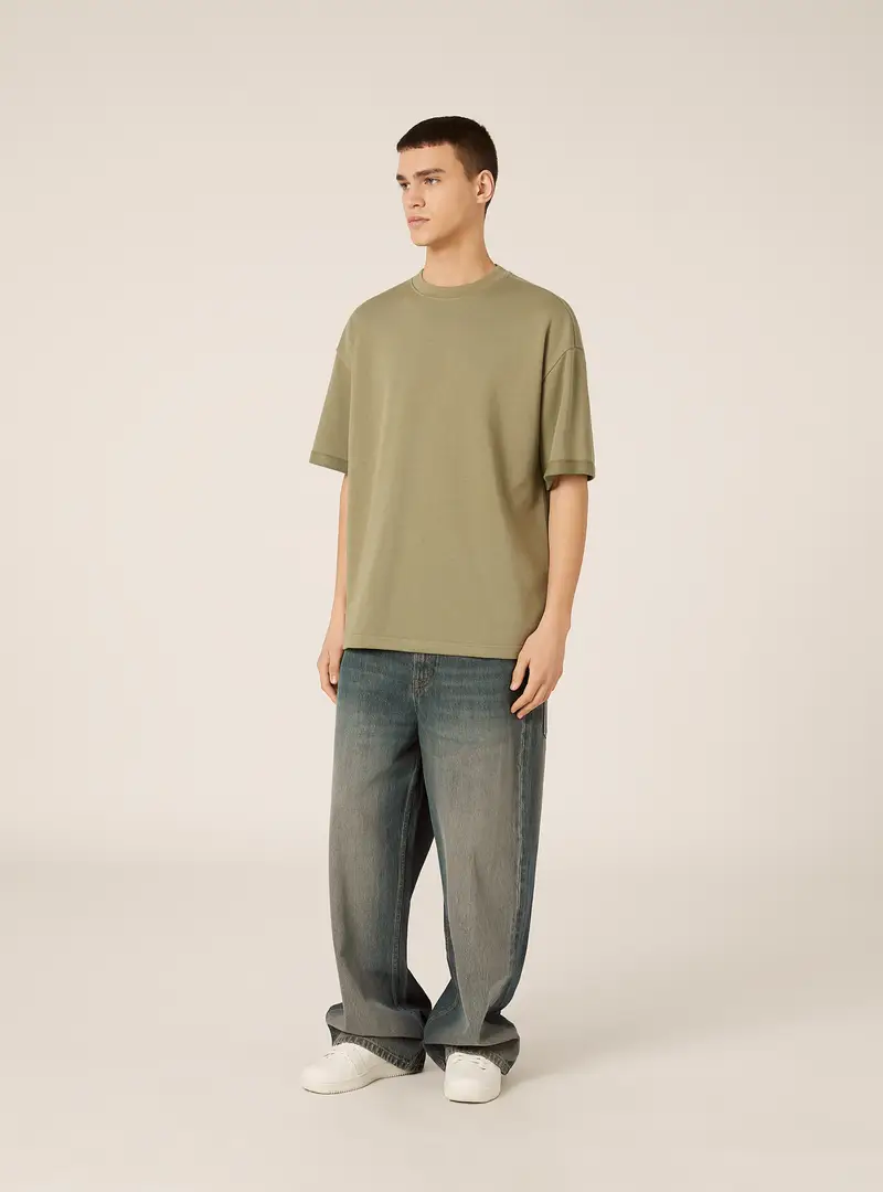 Maglietta in felpa oversize KY2 GREEN