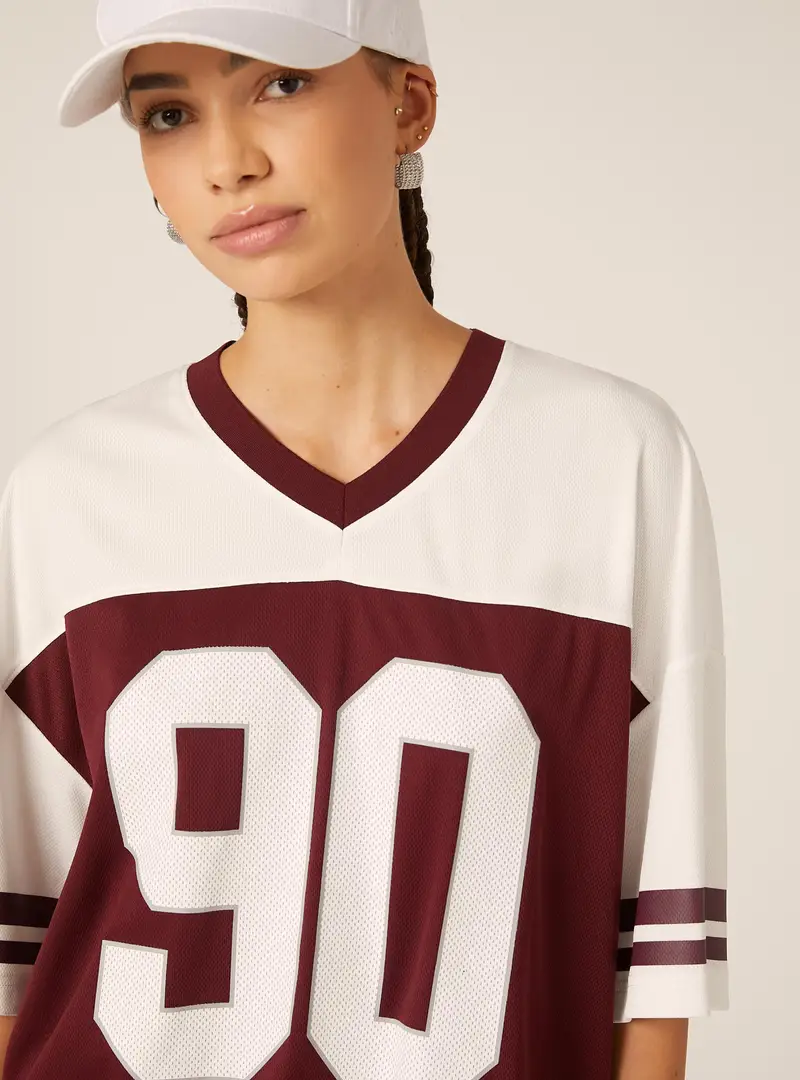 Maglietta oversize con grafica