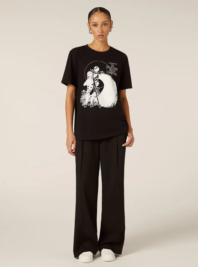 Maglietta The Nightmare Before Christmas / Alcott BK1 BLACK