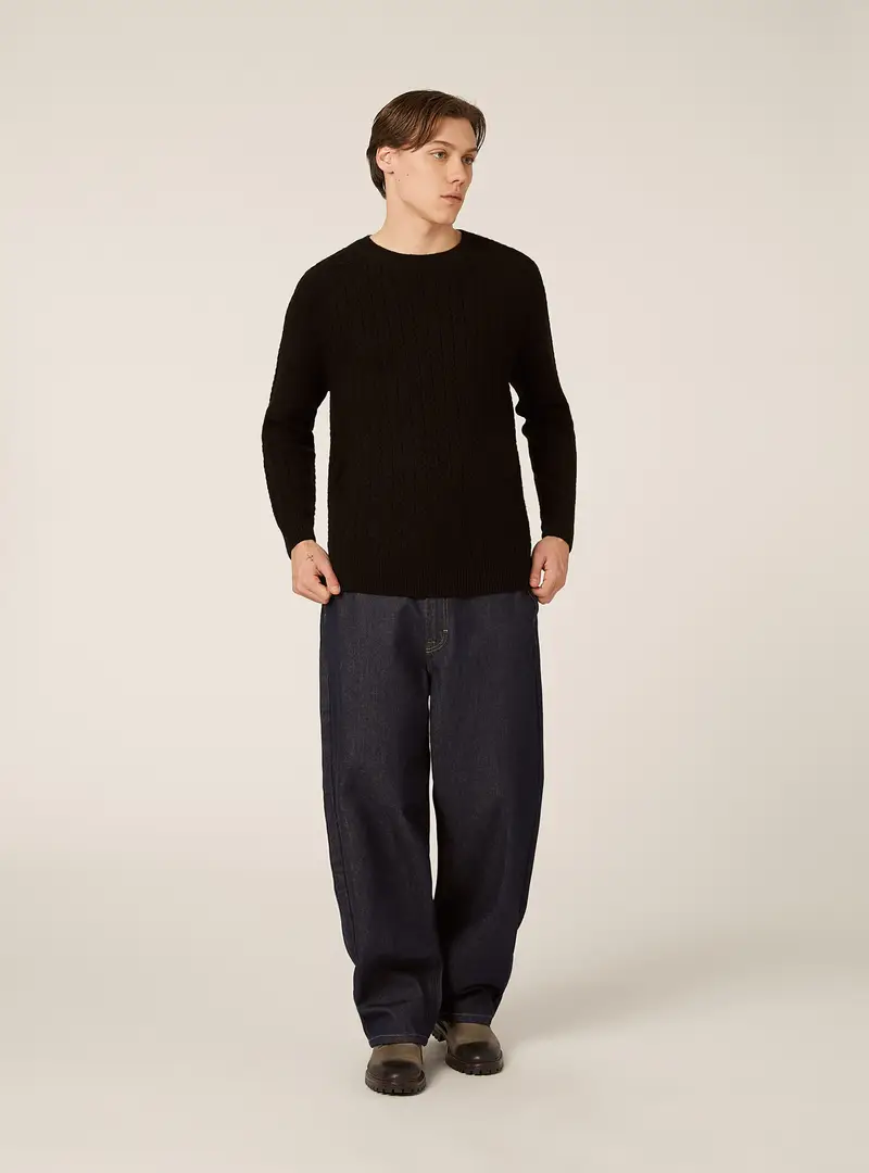 Maglione girocollo BK1 BLACK