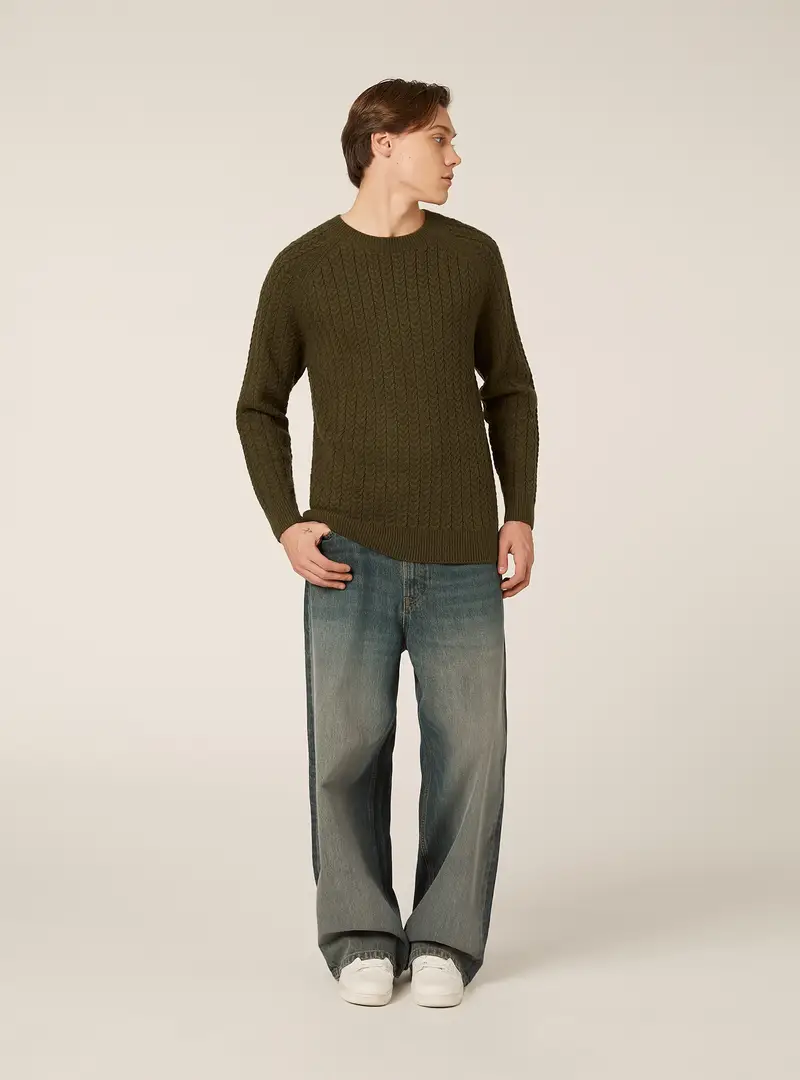 Maglione girocollo KY2 GREEN