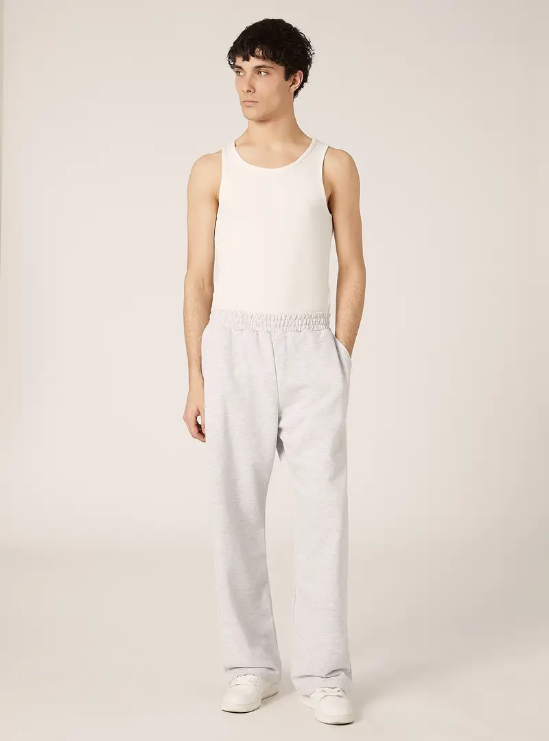 Pantalone in felpa loose fit MGY3 GREY