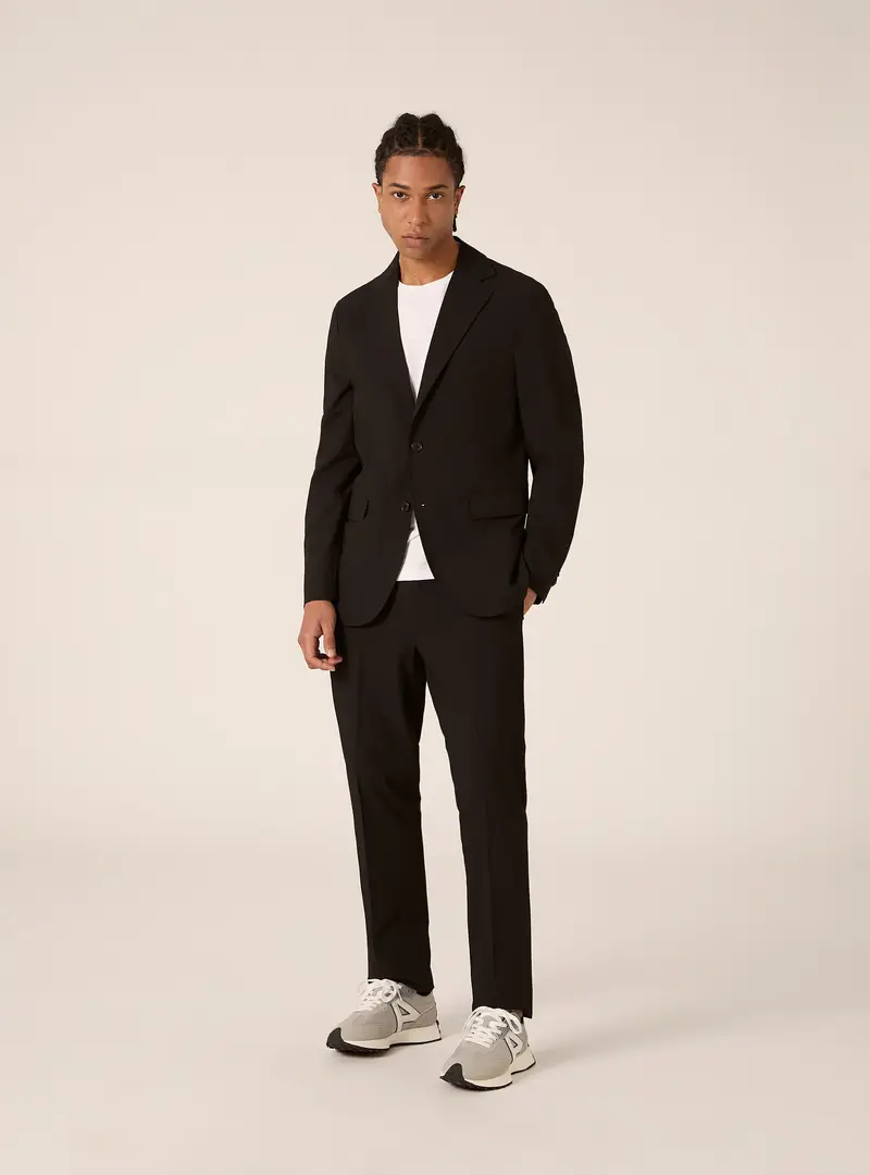 Pantalone in tinta unita per abito BK1 BLACK