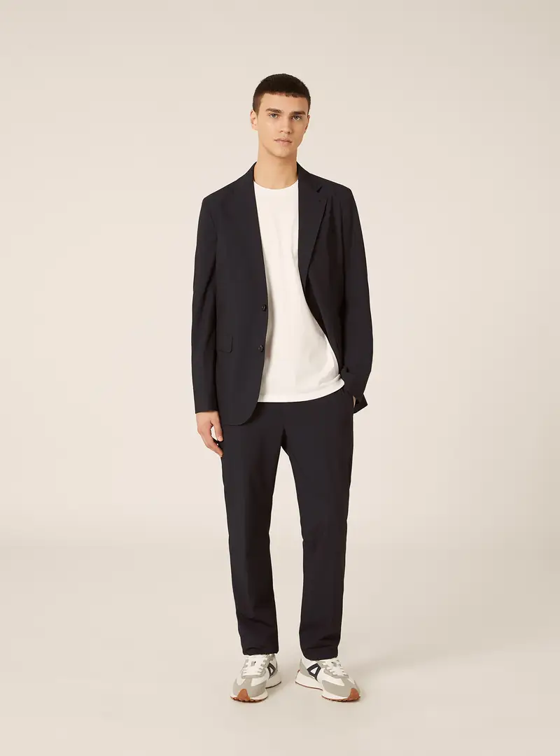 Pantalone in tinta unita per abito NA1 BLUE