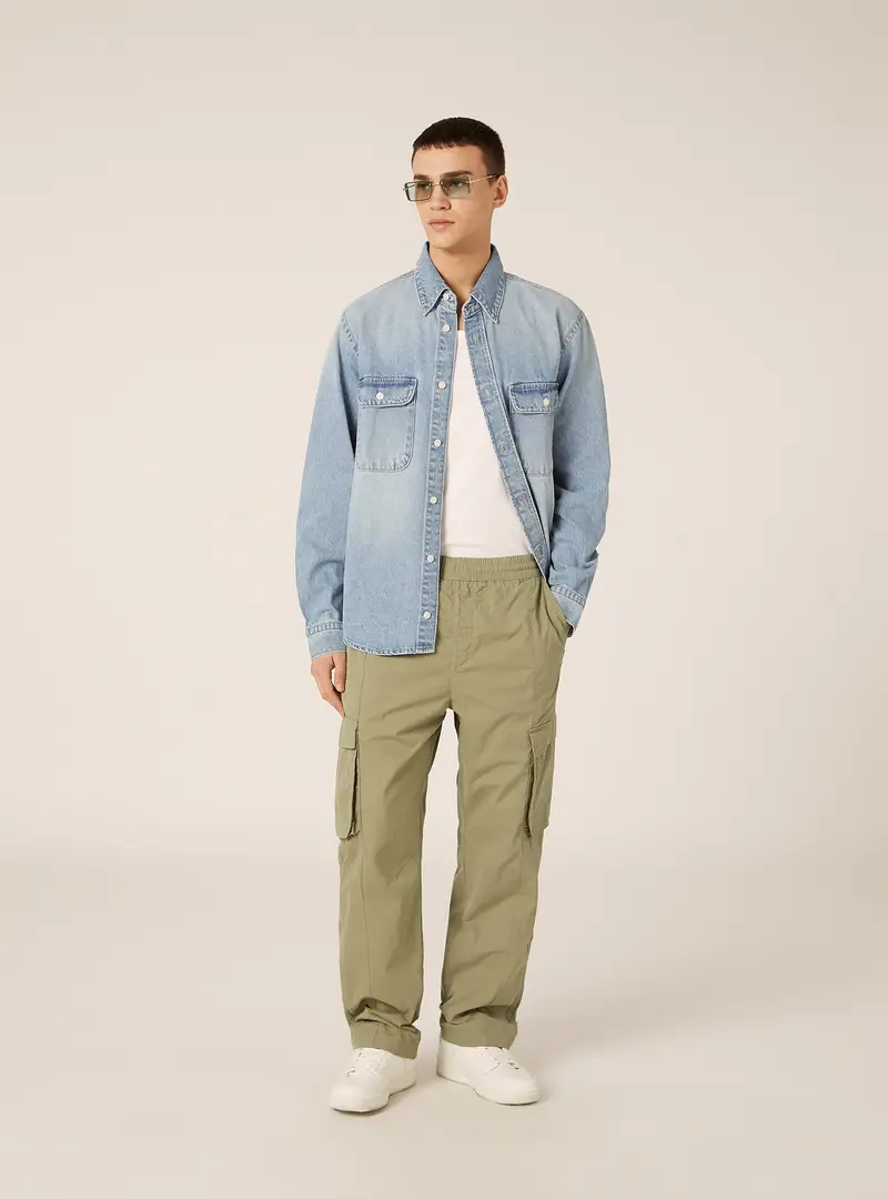 Pantaloni cargo parachute KY3 GREEN