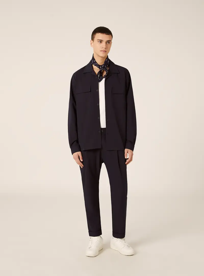 Pantaloni carrot fit con pinces NA1 BLUE