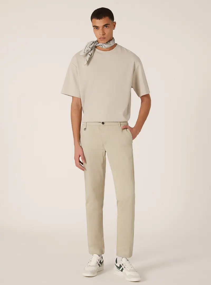 Pantaloni chino twill stretch skinny fit