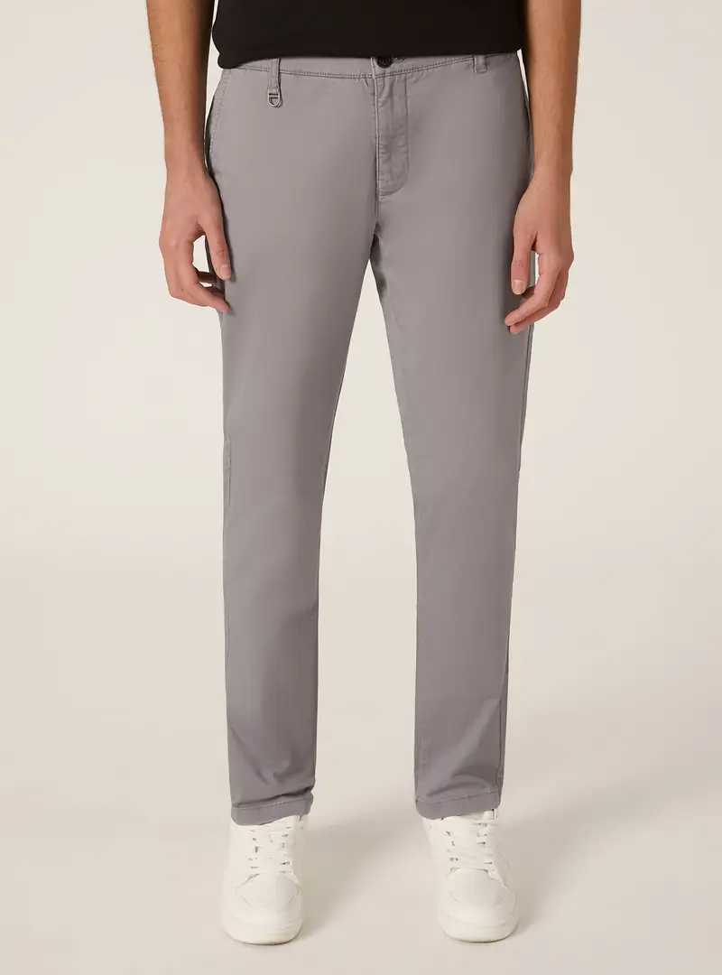 Pantaloni chino twill stretch skinny fit