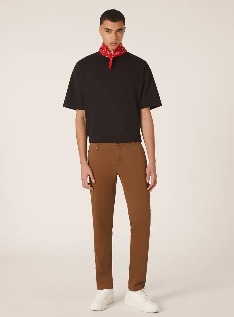 Pantaloni chino twill stretch skinny fit