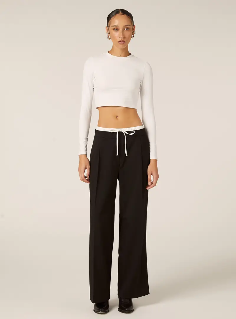 Pantaloni con doppia cinta