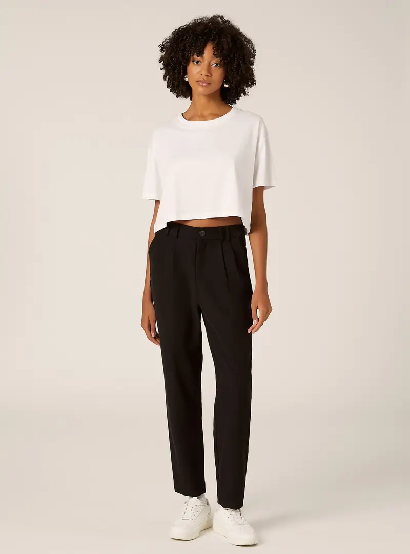 Pantaloni con pinces regular fit