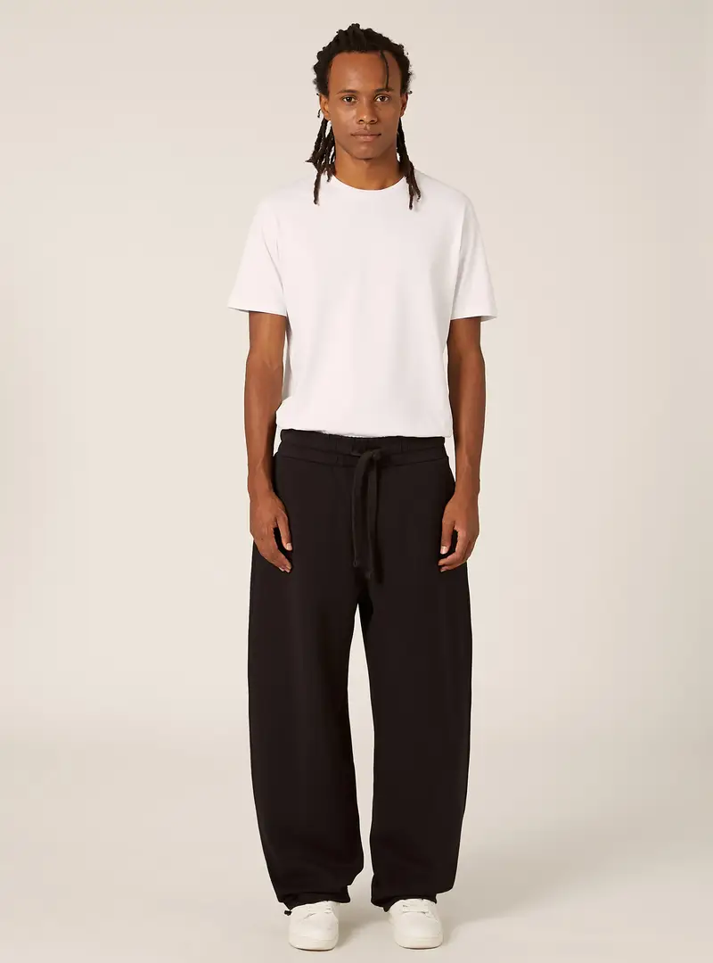 Pantaloni in interlock baloon fit BK1 BLACK