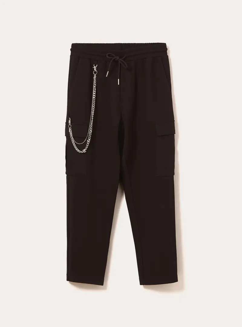 Pantaloni jogger cargo soft touch