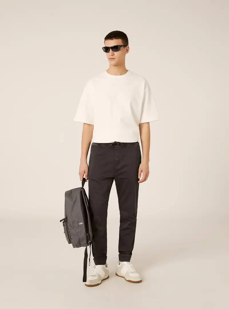 Pantaloni jogger in cotone GY1 GREY