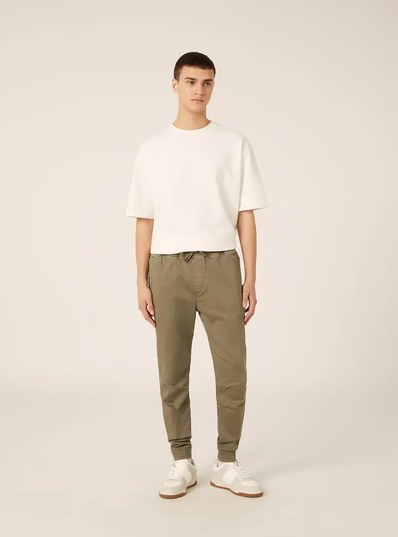 Pantaloni jogger in cotone KY1 GREEN