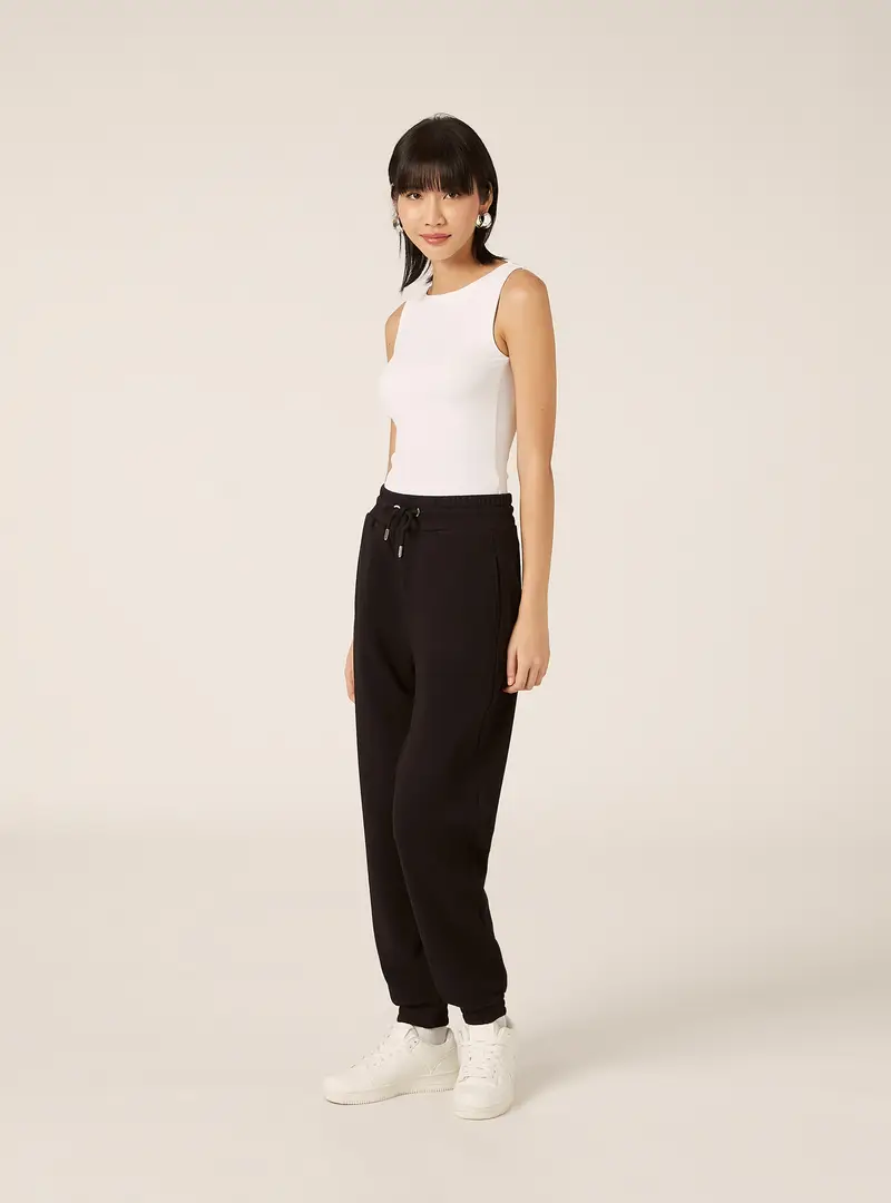 Pantaloni jogger in felpa BK1 BLACK