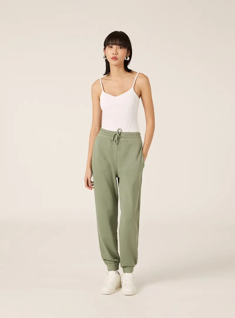 Pantaloni jogger in felpa KY3 GREEN