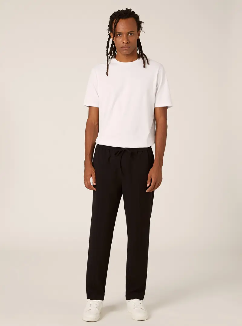 Pantaloni jogger in twill