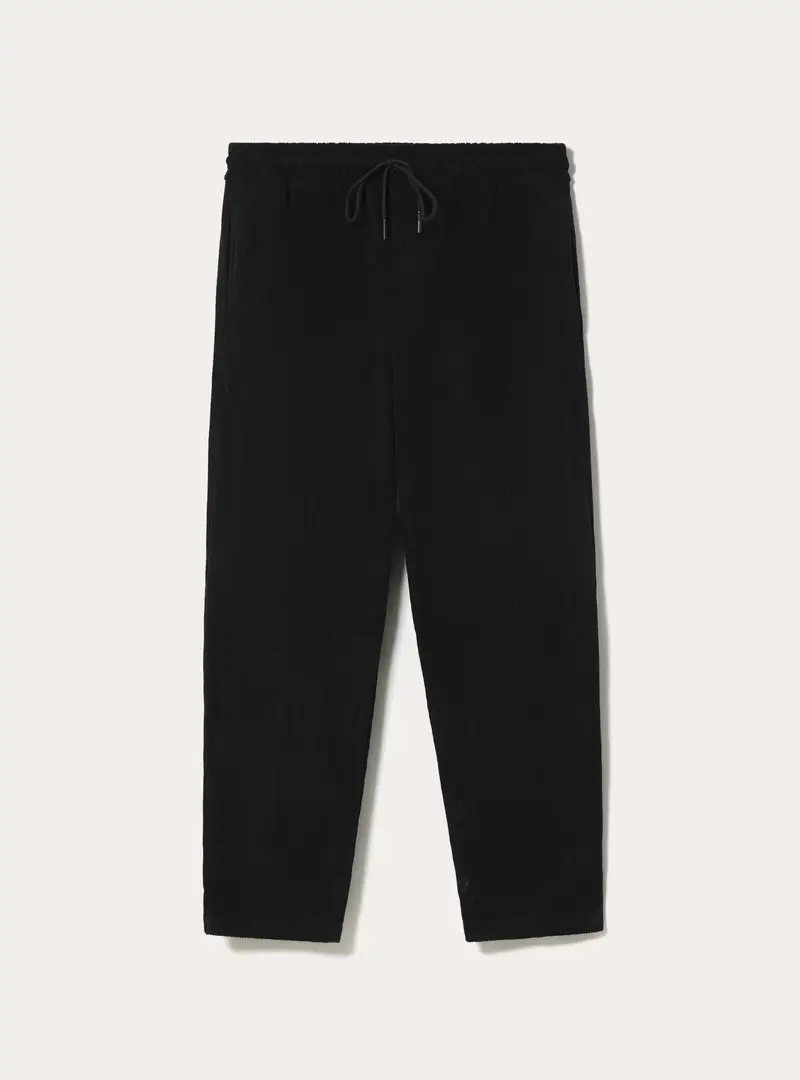 Alcott Pantaloni jogger in velluto a coste nero