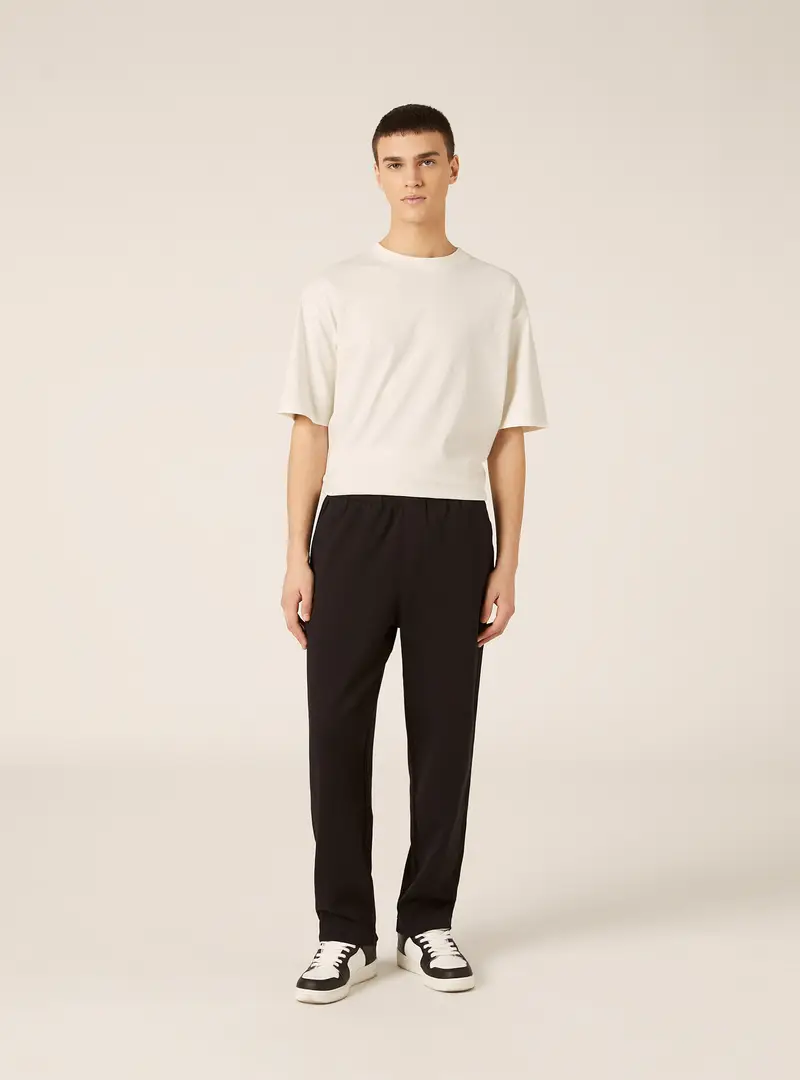 Pantaloni jogger tecnici soft touch BK1 BLACK