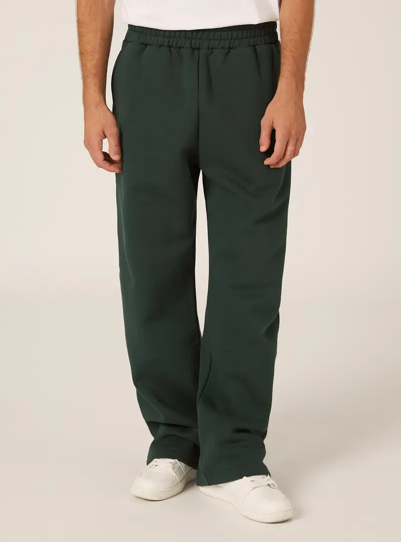 Pantaloni loose fit in felpa