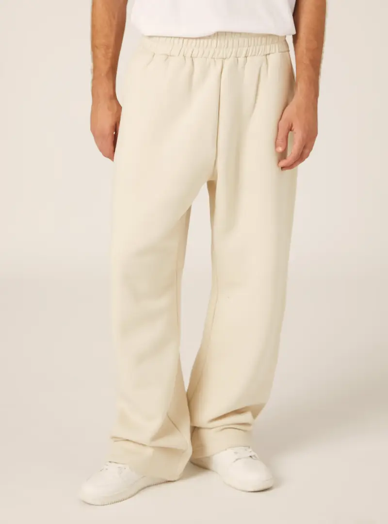 Pantaloni loose fit in felpa