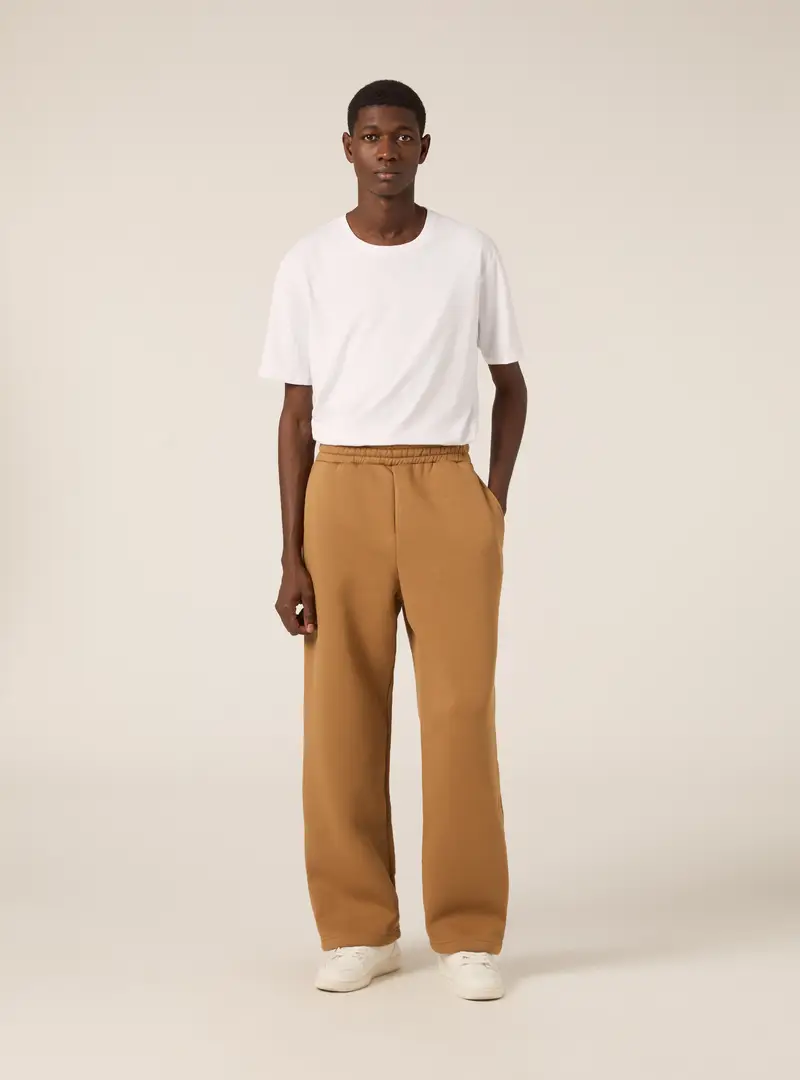 Pantaloni loose fit in felpa