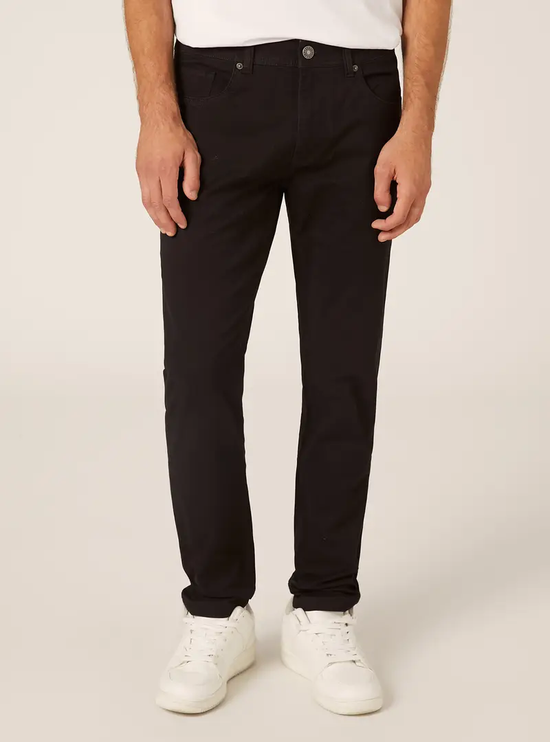 Pantaloni skinny fit in cotone