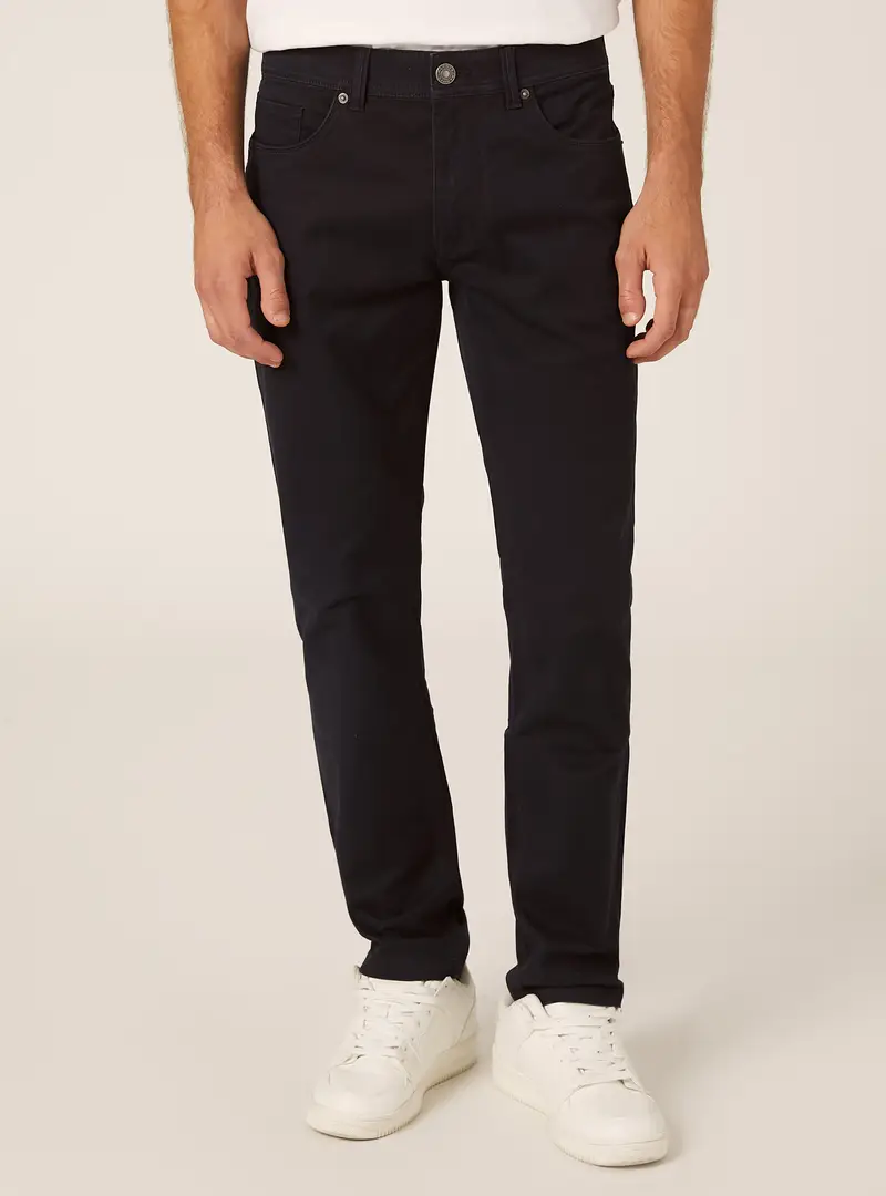Pantaloni skinny fit in cotone