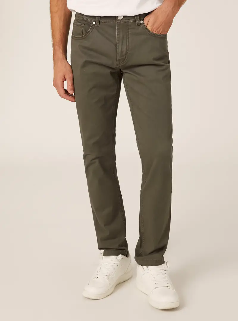 Pantaloni skinny fit in cotone