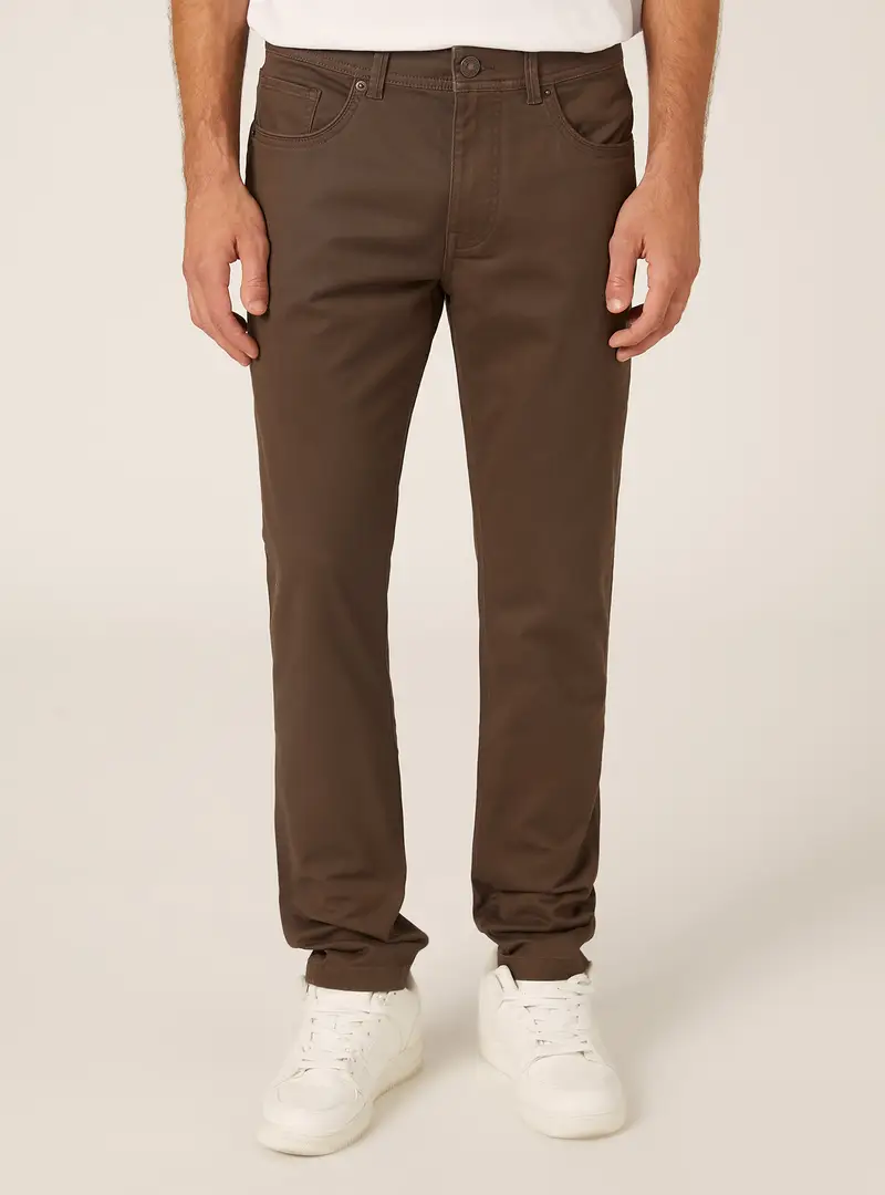 Pantaloni skinny fit in cotone