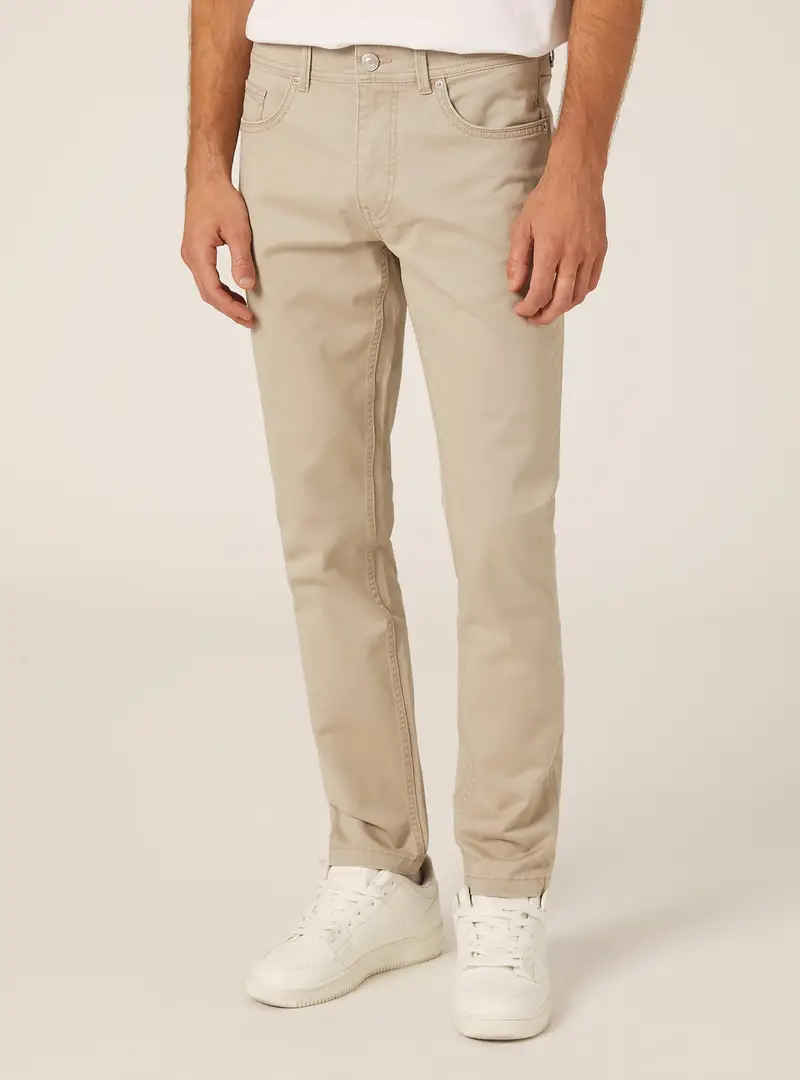 Pantaloni skinny fit in cotone