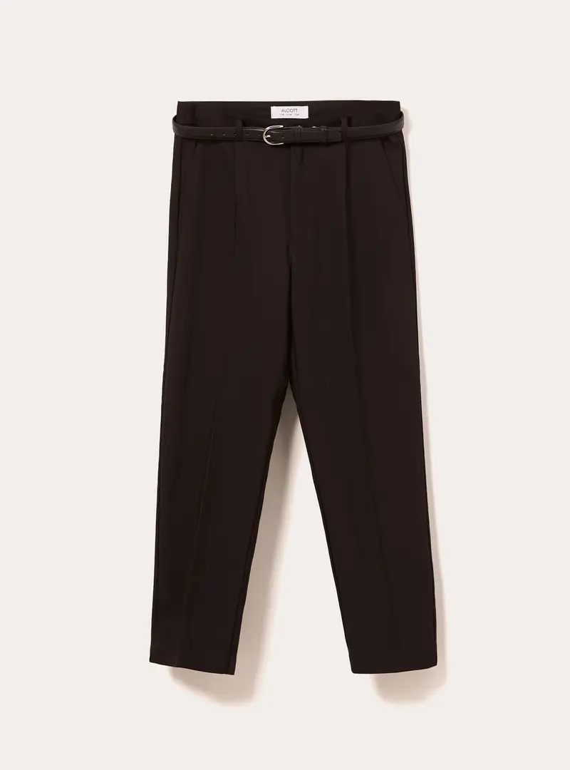 Pantaloni tailored slim fit con cintura