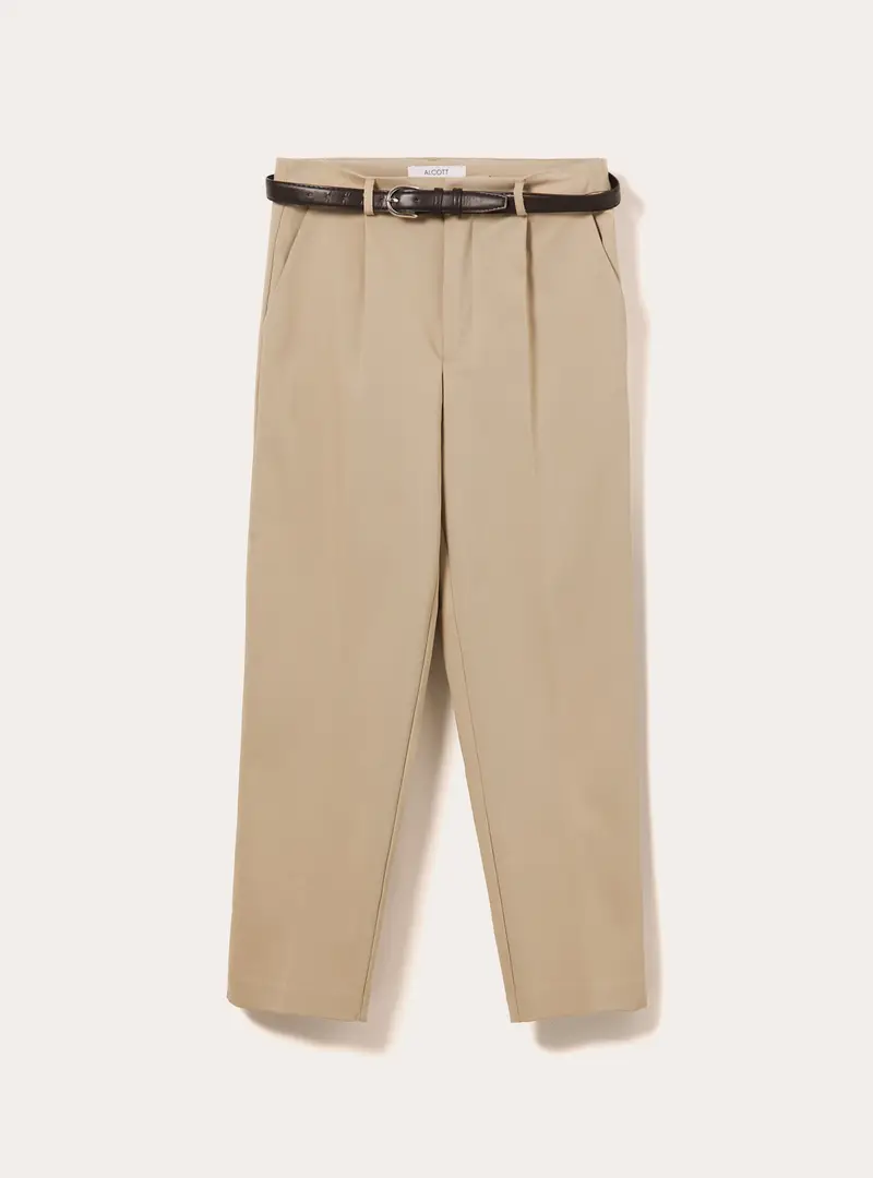 Pantaloni tailored slim fit con cintura