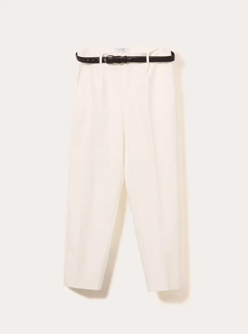 Pantaloni tailored slim fit con cintura